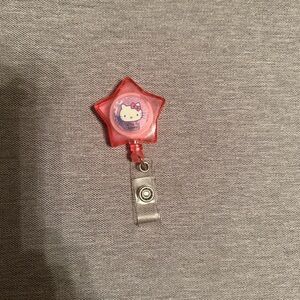Hello Kitty Star Badge Reel - Pink
